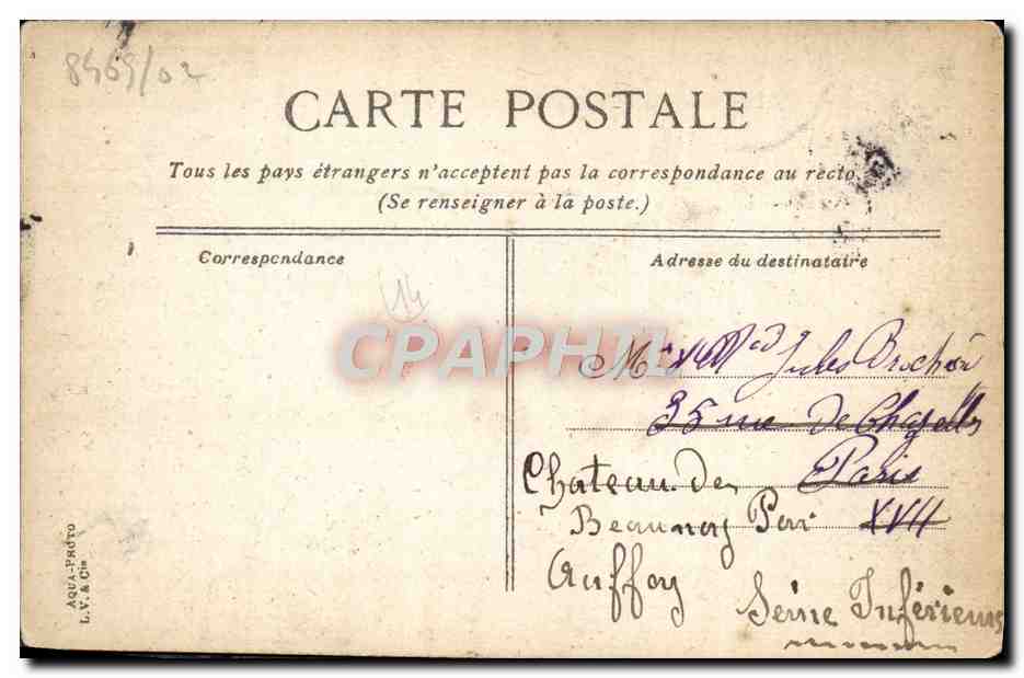 CPA Trouville Le Bac a Maree Basse — Verso