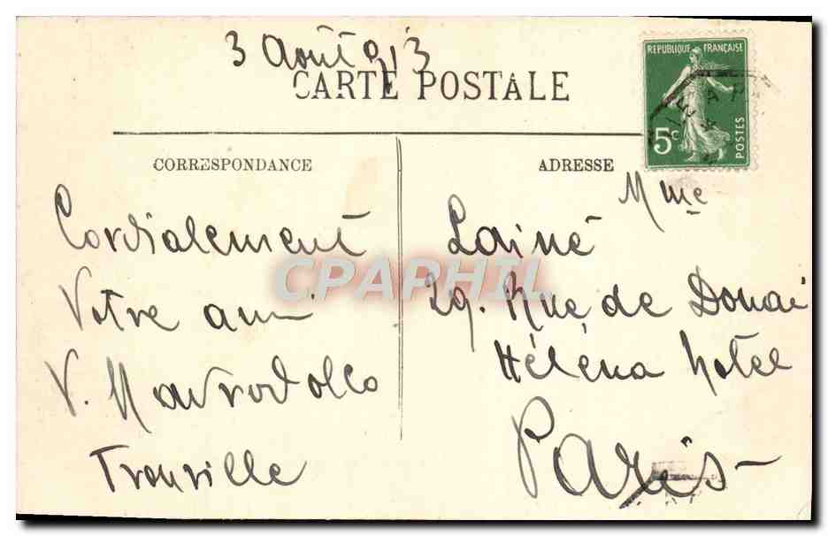 Trouville — La Plage e il Casinò visti dalla Darsena di Deauville — LL, n°224 — Verso