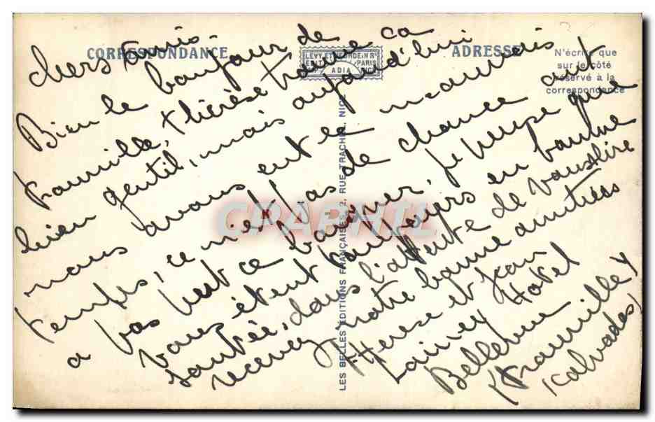 CPA Trouville Vue Generale Vers la Plage — Rückseite