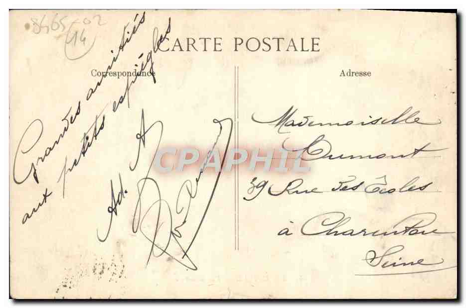 CPA Trouville Deauville Vue Generale  — Rückseite
