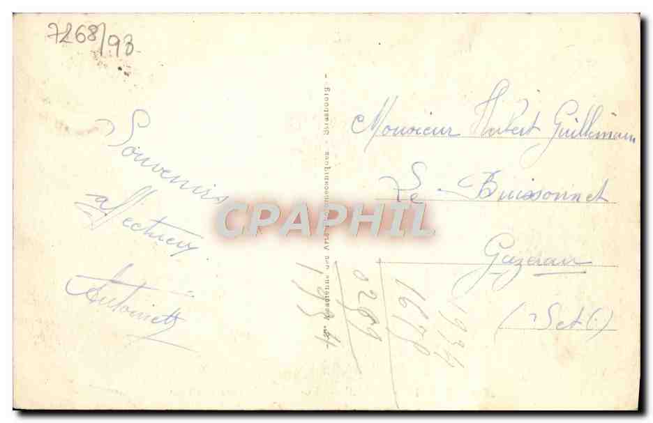 CPA Trouville Deauville Vue Generale vers la plage  — Rückseite