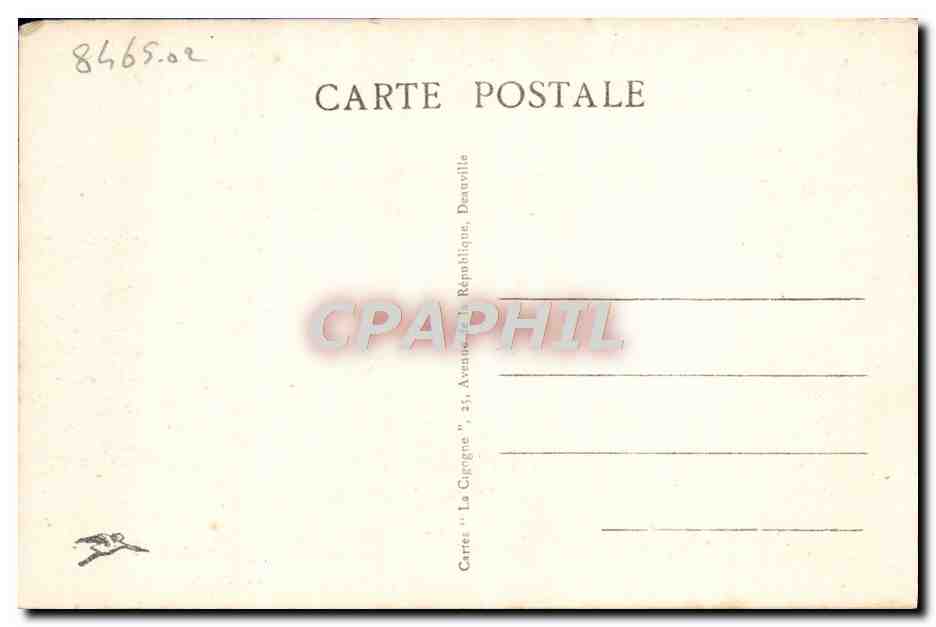CPA Trouville La reine des plages Les bains  — Verso