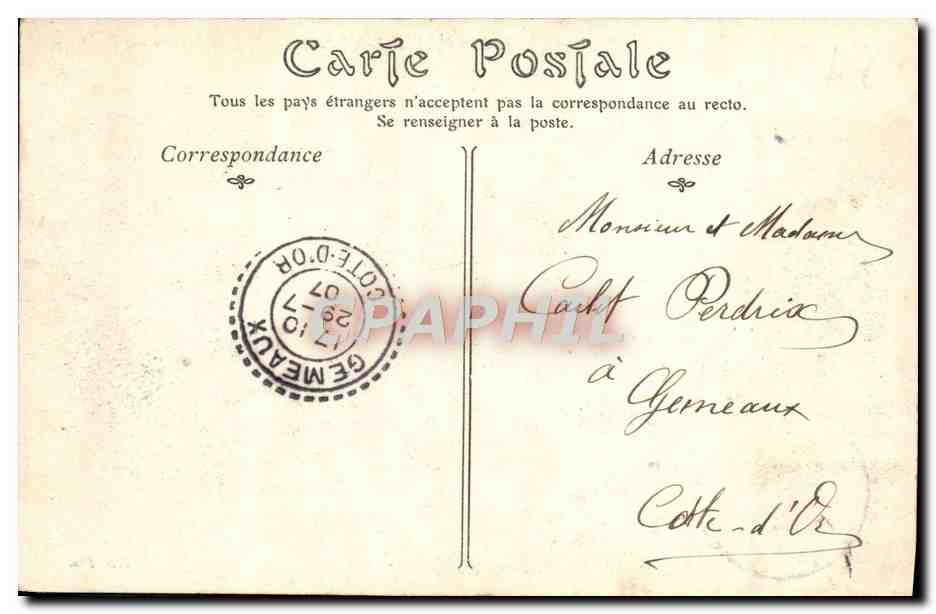 CPA Trouville Sur Mer La Plage a L'Heure du Bain — Verso