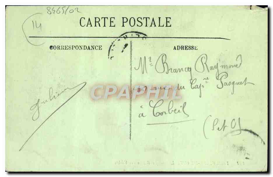 CPA Trouville Deauville Le Bassin des Yachts Bateaux — Rückseite