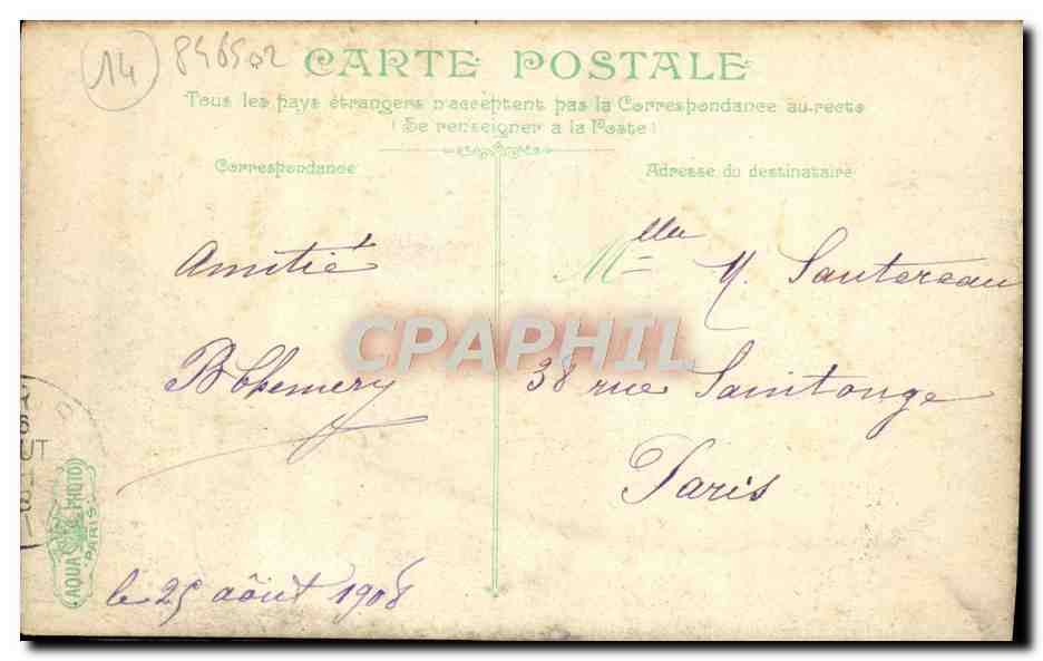 CPA Trouville L'arrivee d'un torpilleur Bateau — Rückseite