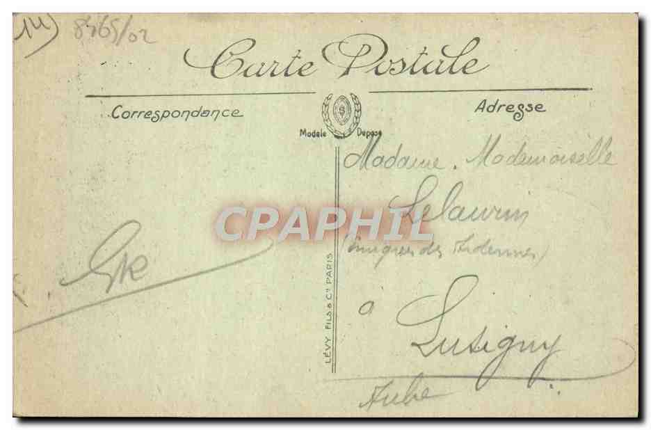 CPA Trouville Depart du Bateau du Havre La Touques — Verso