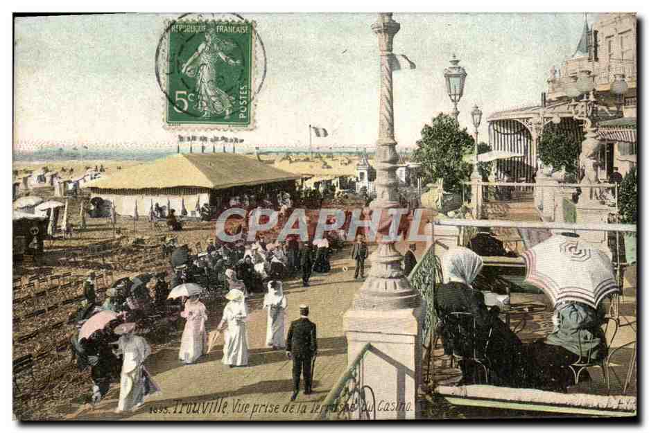 CPA Trouville Vue prise de la terrasse du casino 