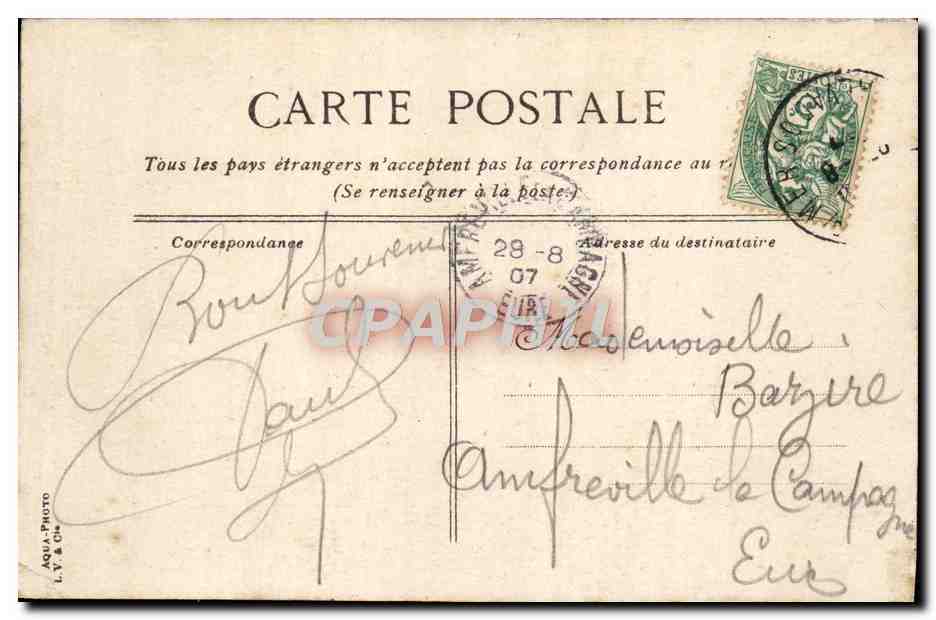 CPA Trouville L'heure de la musique au Casino  — Rückseite