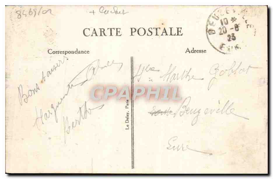 Trouville — Le Nouveau Casino, vu de la Plage — B. Le Dey (éditeur) n°4 — Verso