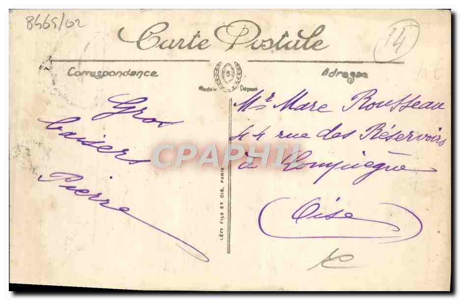 CPA Trouville Le Casino et la Touques Bateaux  — Rückseite