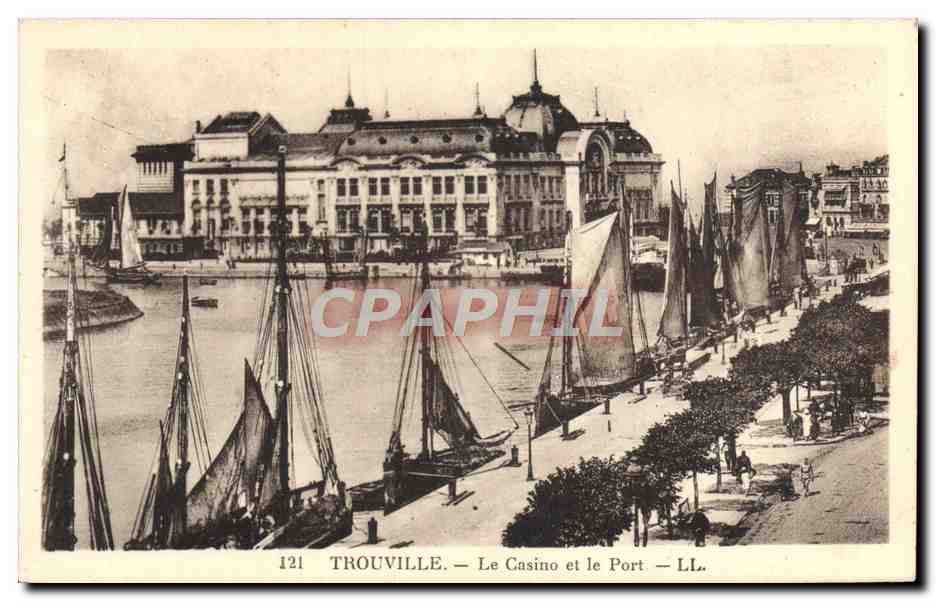 Trouville — Das Casino und der Hafen — LL. — n° 121