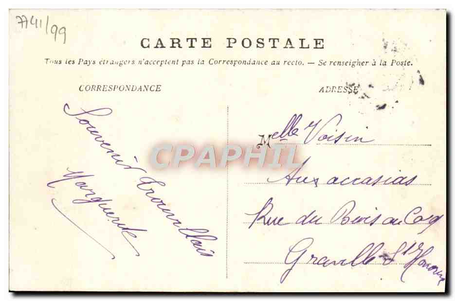 CPA Trouville Le Casino  — Back