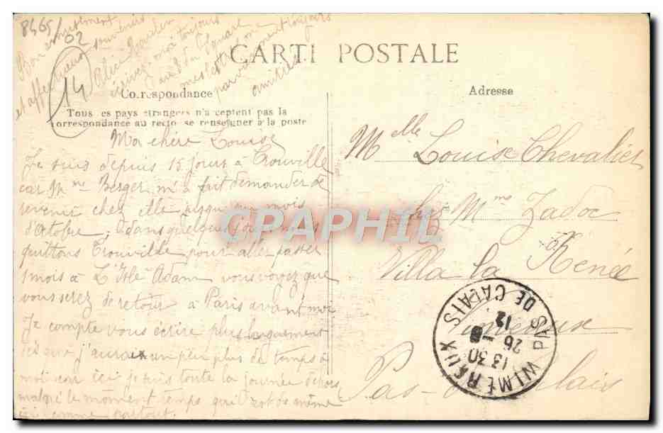 CPA Trouville Le Nouveau Casino  — Rückseite