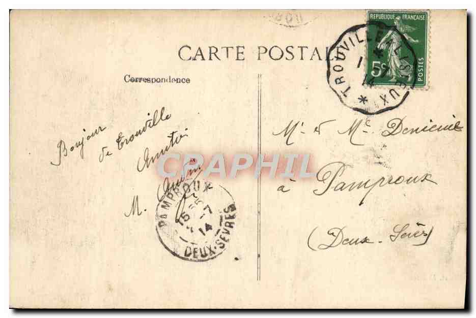 CPA Trouville Le Nouveau Casino  — Rückseite