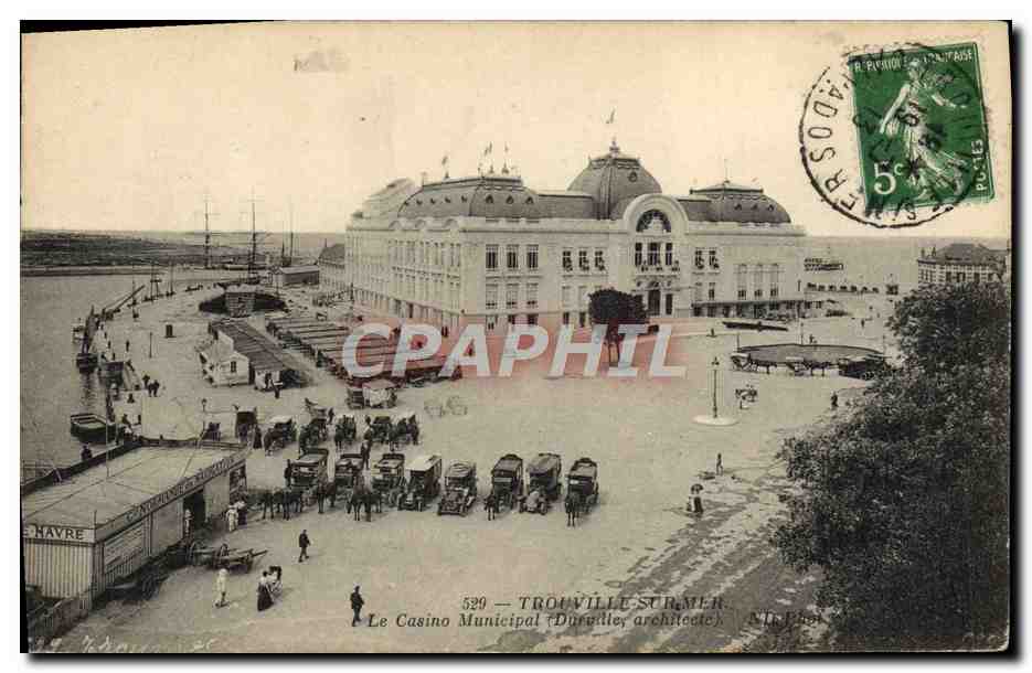 CPA Trouville Sur Mer Le Casino Municipal Cie Normande de Navigation 