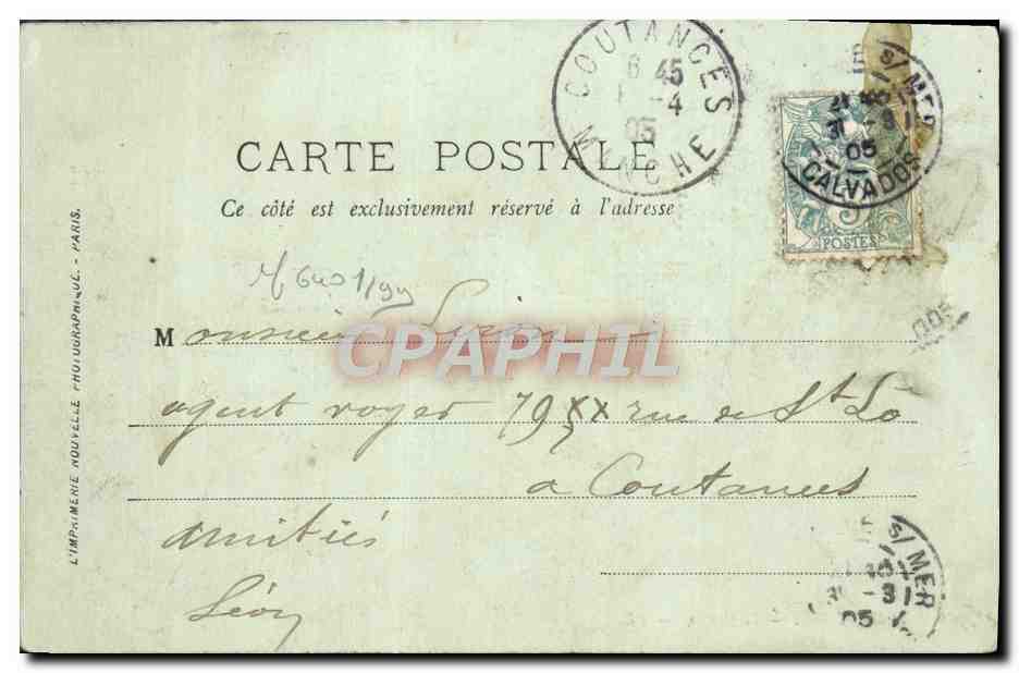 CPA Trouville Le Casino — Rückseite