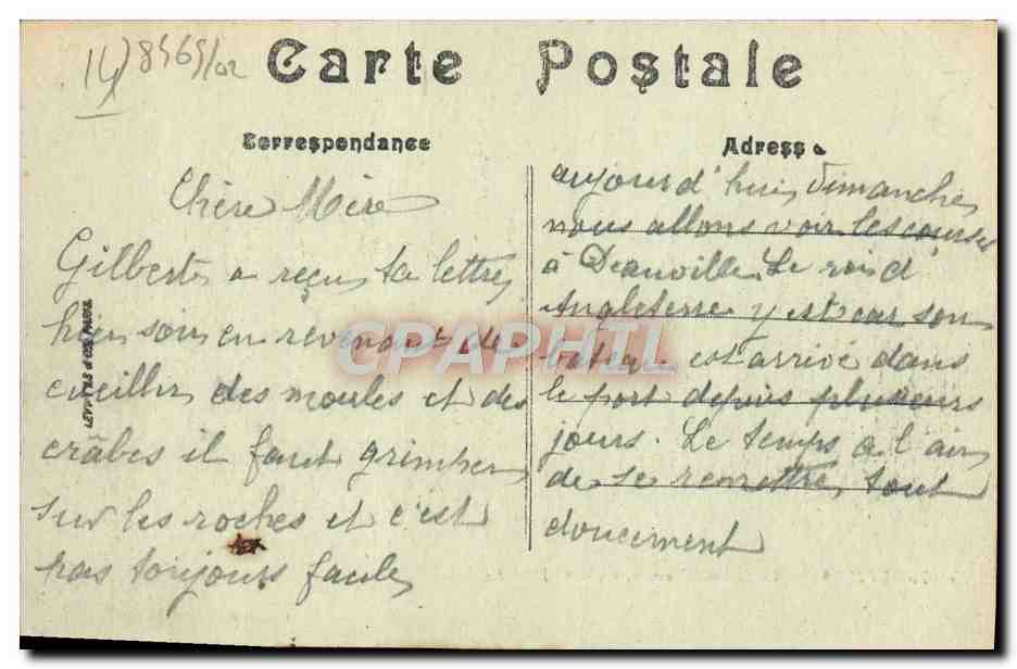Trouville — Le Casino (Durville, architecte) — LL. — Verso