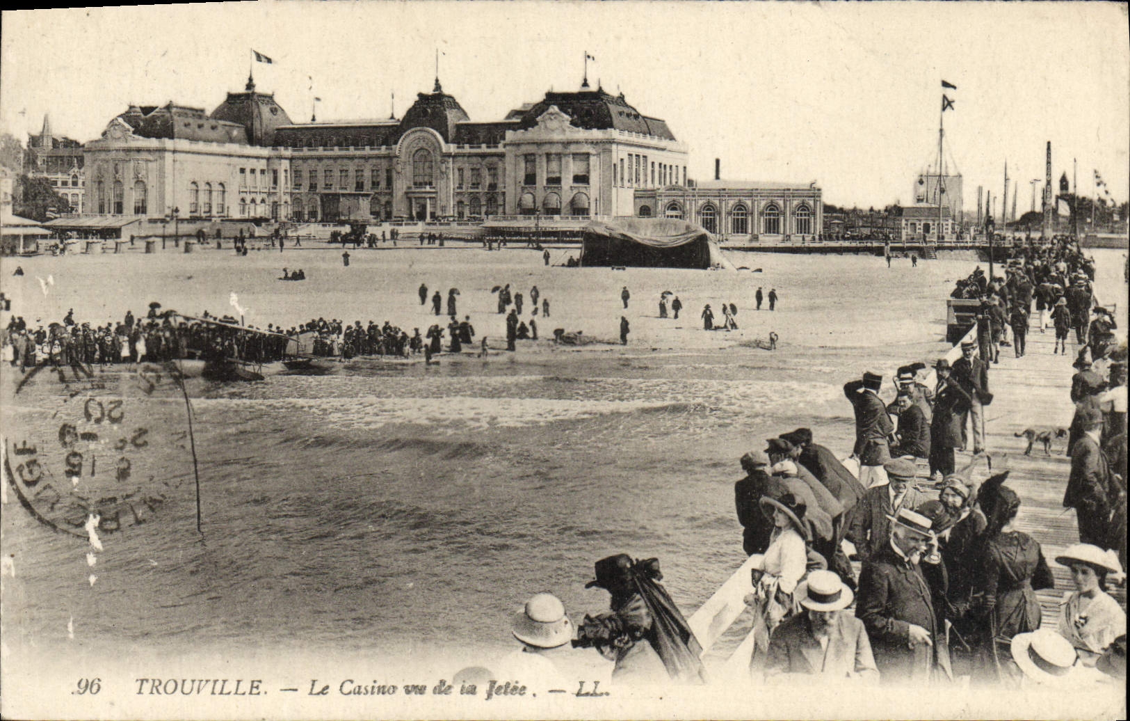 Trouville — The Casino viewed from the pier — LL. n°96