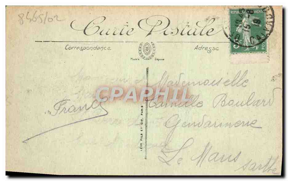 CPA Trouville Le Casino — Rückseite