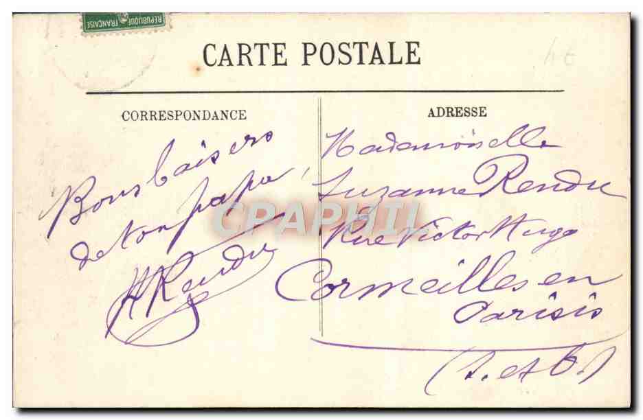 CPA Trouville Le Casino et les Planches — Rückseite