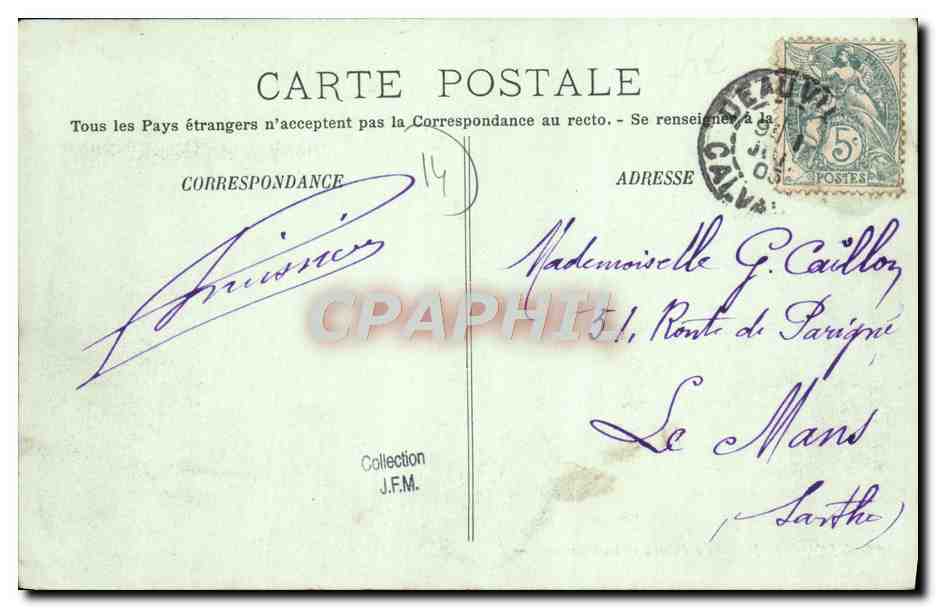 CPA Trouville Le Casino et les Planches — Rückseite
