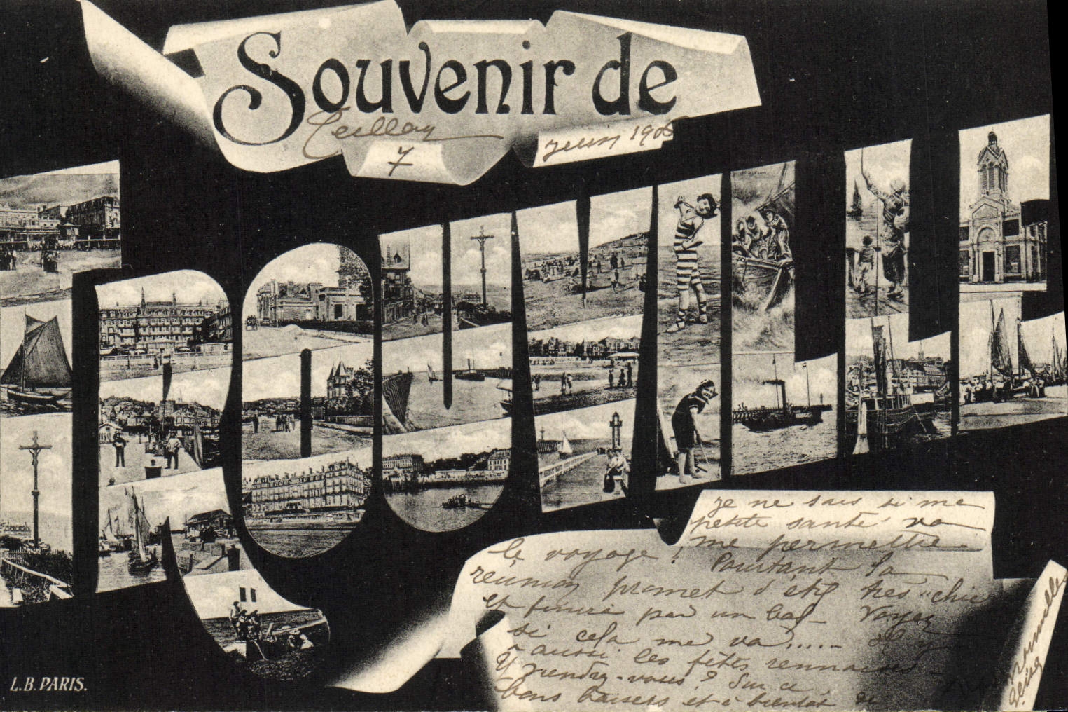 CPA Trouville Souvenir