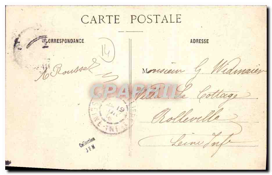 CPA Trouville Souvenir — Verso
