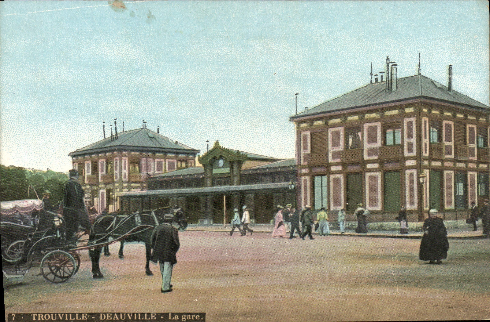 CPA Trouville Deauville La gare 
