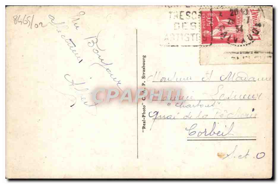CPA Trouville Reine Des Plages vers l'hotel des Roches Noires  — Verso