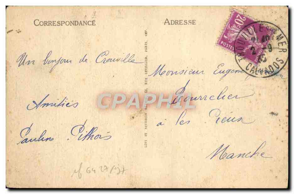 CPA Trouville La Reine Des Plages La Cancaniere et Les Planches — Rückseite