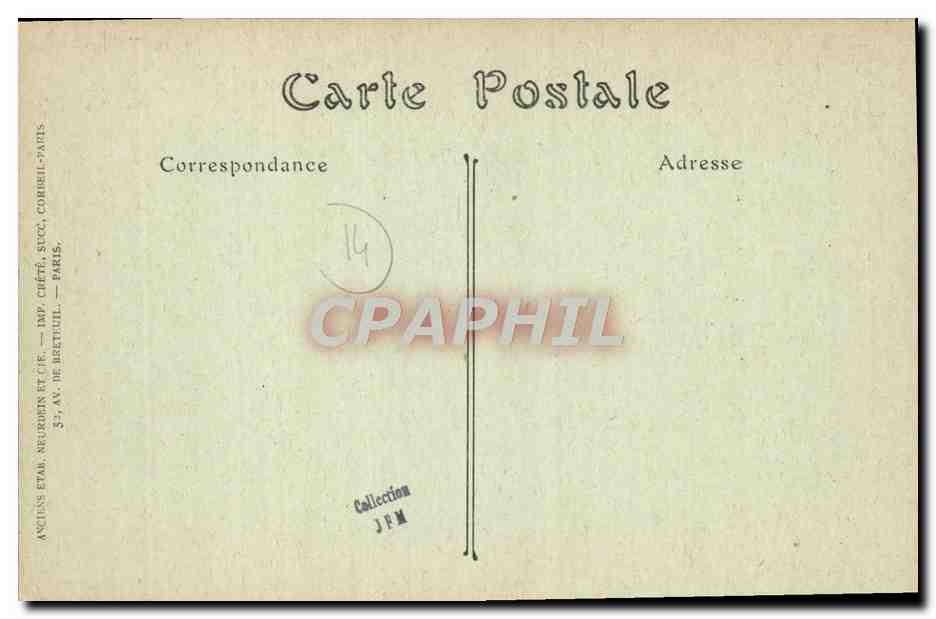 CPA Trouville Sur Mer Trouville Palace — Rückseite