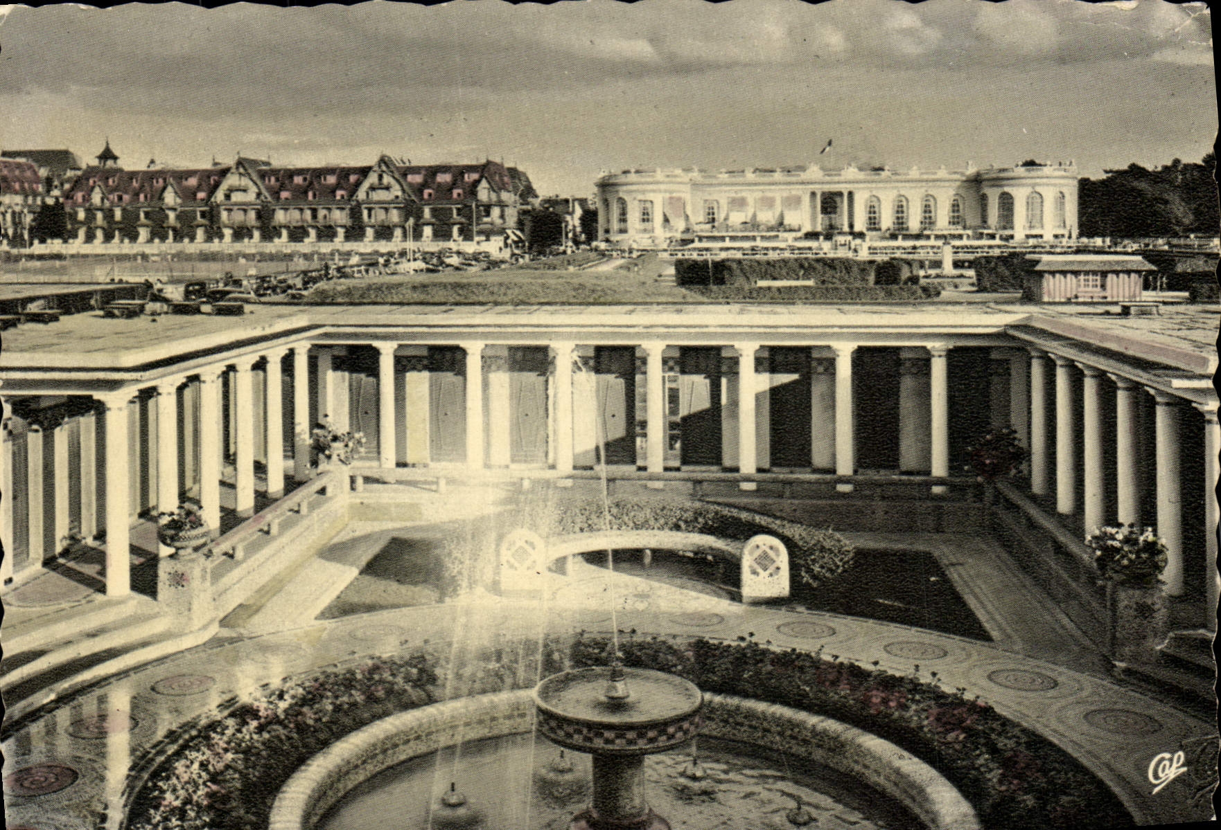 CPAM Deauville Le casino le Normandy Hotel et l'etablissement des bains