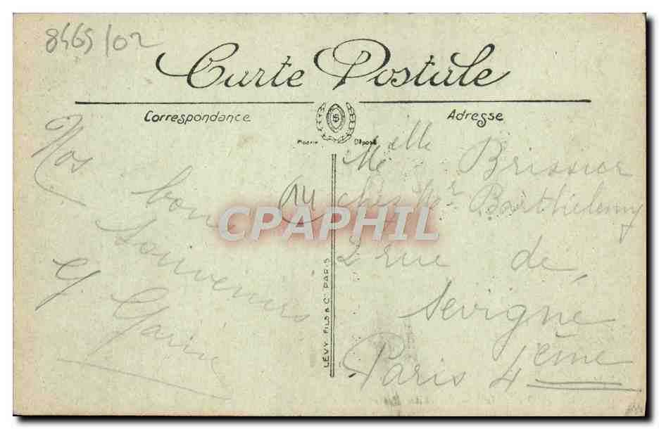 CPA Trouville Sur Mer L'Hotel Des Roches Noires — Verso