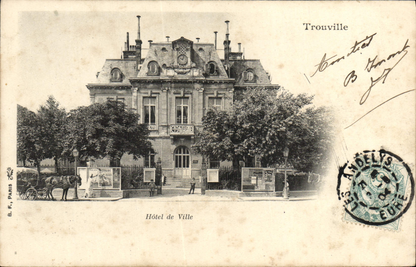 Hôtel de Ville — Trouville — B. F., Paris