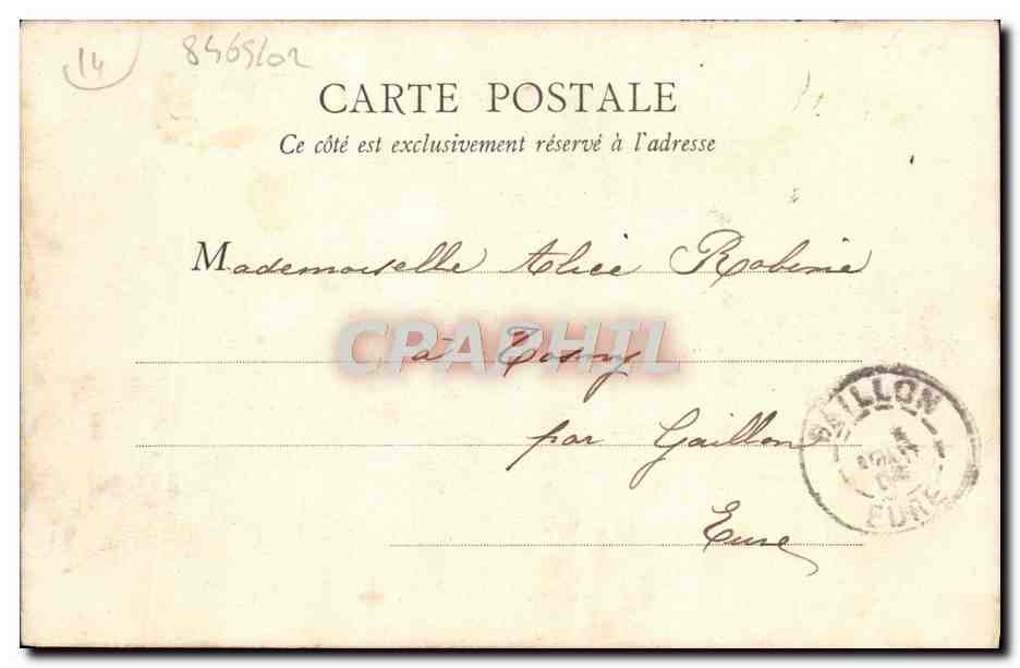 Hôtel de Ville — Trouville — B. F., Paris — Rückseite