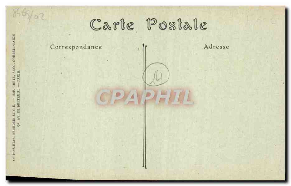 CPA Trouville Facade de L'Hotel de Ville — Rückseite