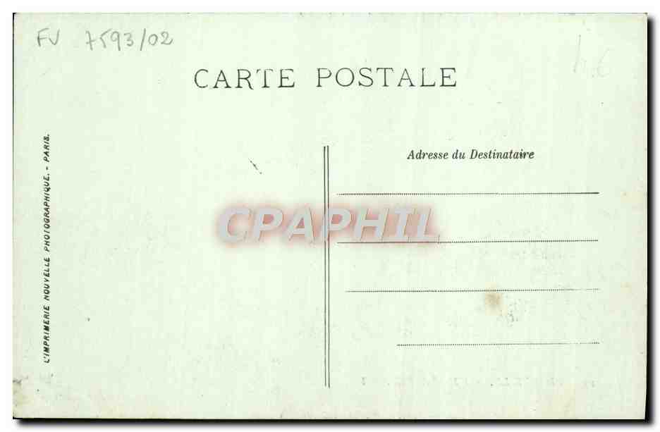 CPA Trouville L'Hotel de Ville — Verso