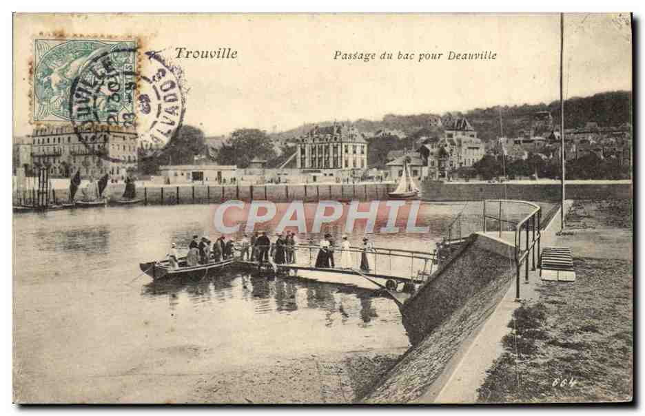 CPA Trouville Passage du bac Pour Deauville
