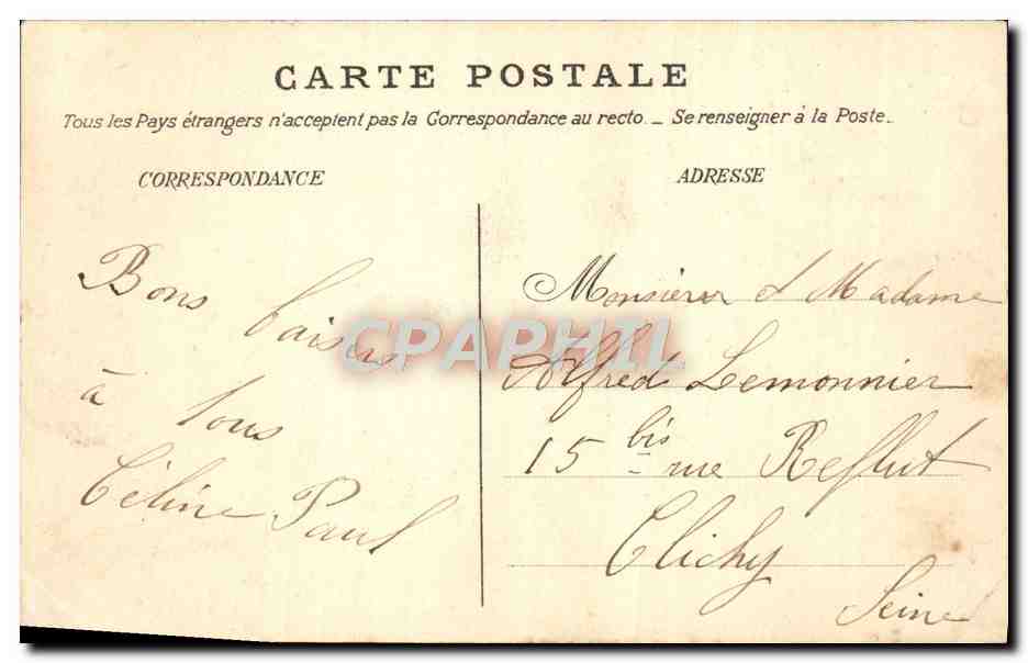 CPA Trouville Passage du bac Pour Deauville — Rückseite