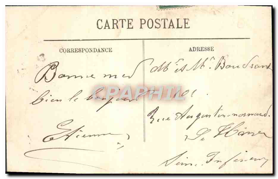 CPA Trouville La Plage a L'Heure du Bain — Rückseite