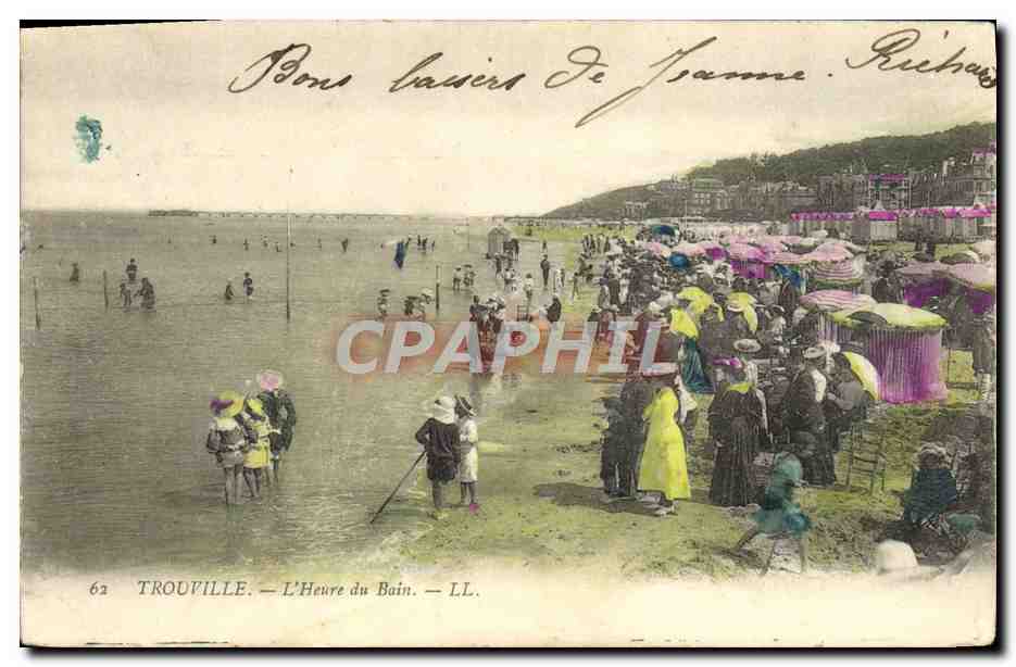 TROUVILLE — L'Heure du Bain — LL. — De Joanne. Richaud