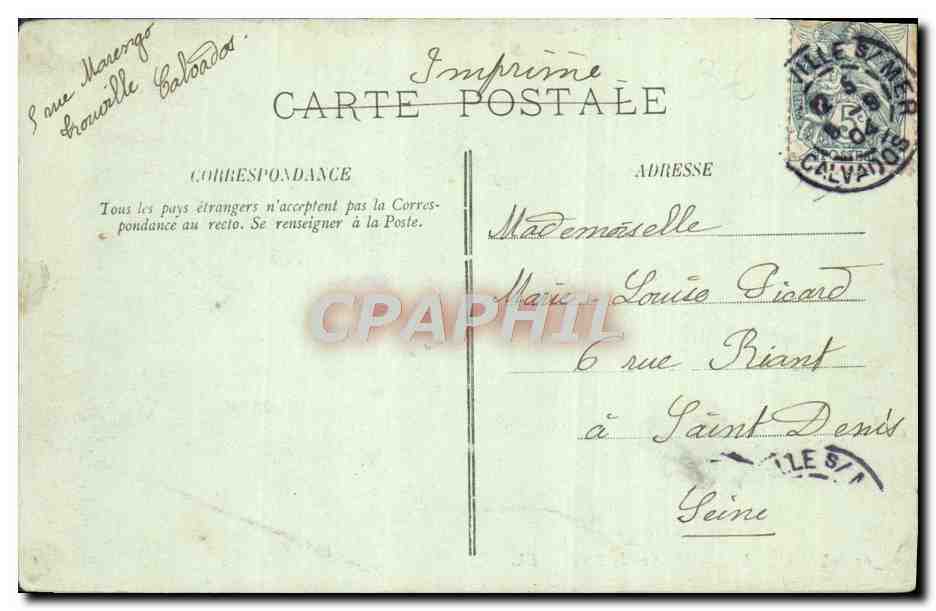 CPA Trouville L'Heure du Bain Enfants — Rückseite