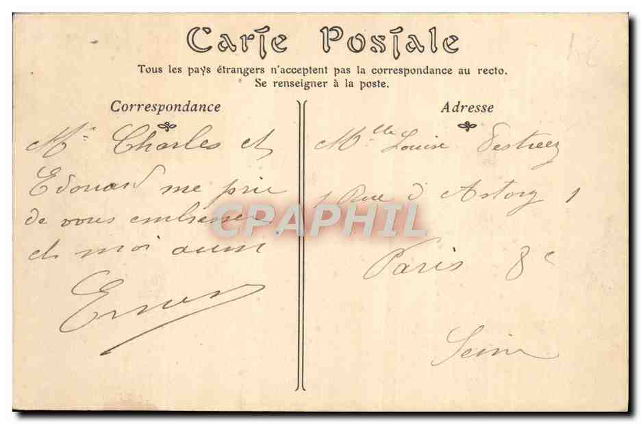 CPA Trouville Sur Mer La Plage a L'Heure des Bains — Rückseite