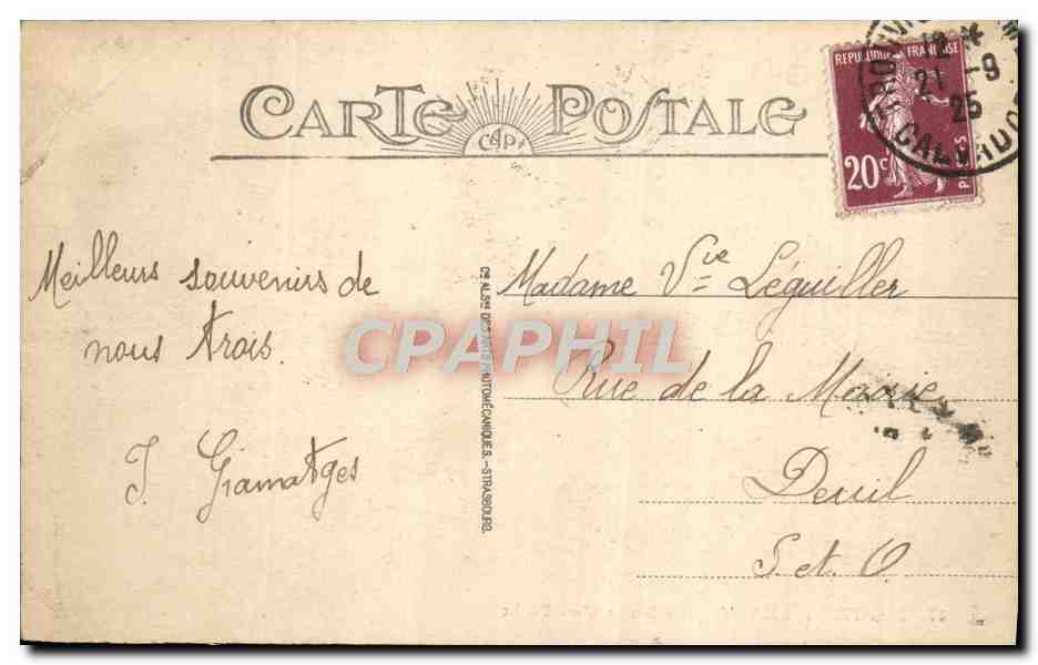 CPA Trouville Deauville Sortie d'un Yacht Bateau — Verso
