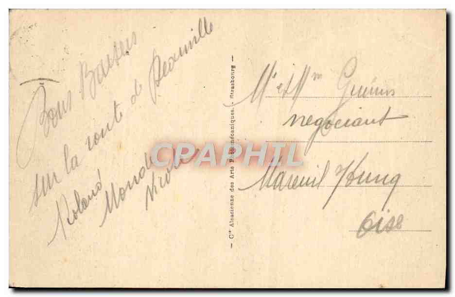 CPA Trouville La Reine Des Plages sortie du Bateau du Havre — Verso