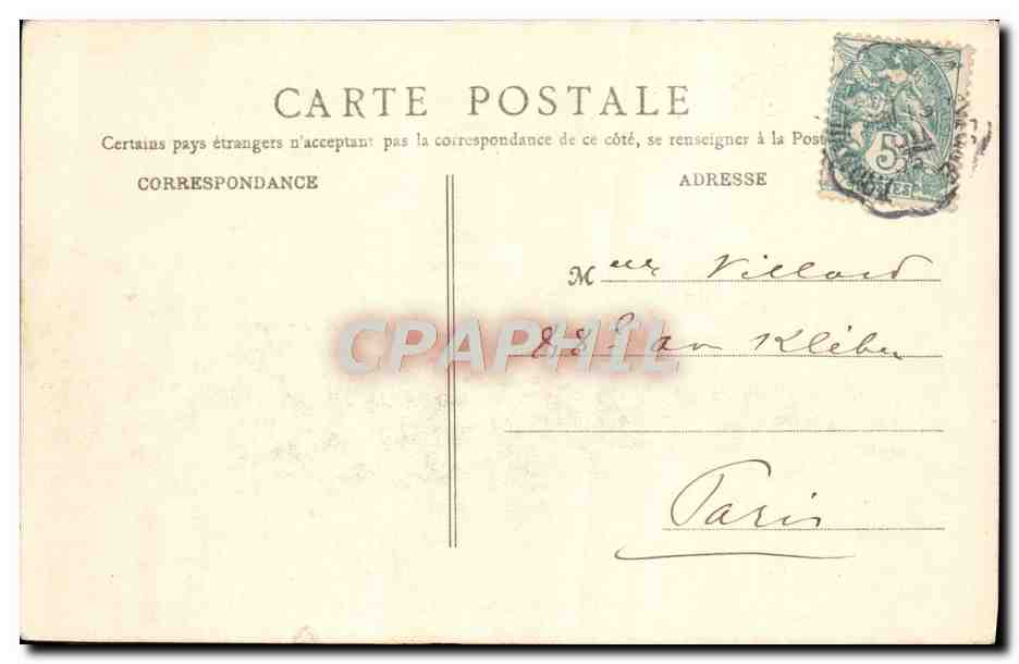 CPA Trouville Le Bateau du Havre a Quai — Verso