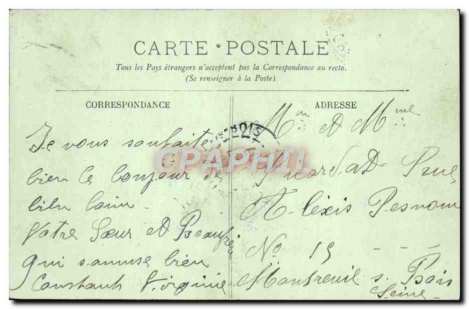 CPA Trouville Le Quai et l'embarcadere du bateau du havre — Verso