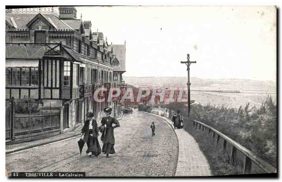 CPA Trouville Le calvaire