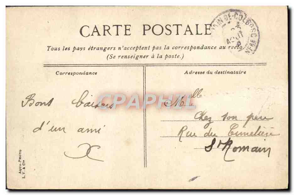 CPA Trouville Le casino l'apres midi — Rückseite