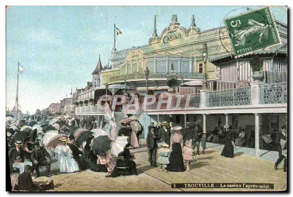 CPA Trouville Le casino l'apres midi